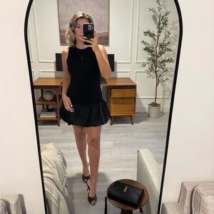 Express Elegant Black Bubble Hem Sleeveless Dress - Used Once